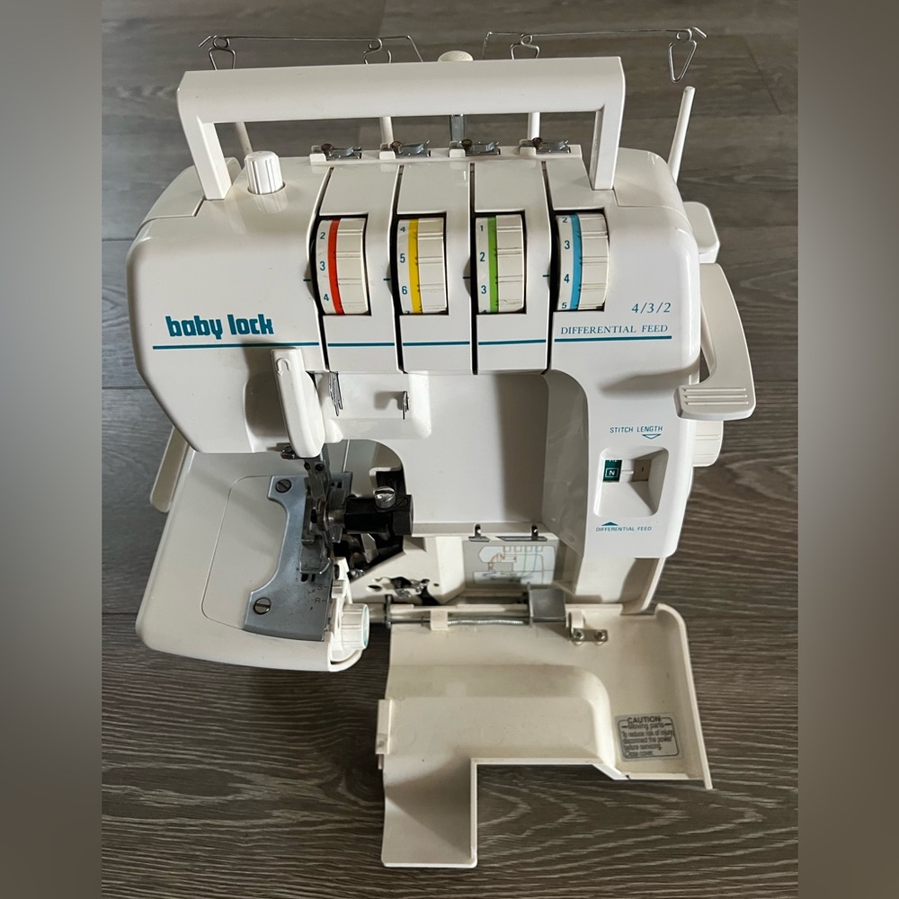 Like New Baby Lock White Serger Sewing Machine Conditions in Working Great 100% - Picture 5 of 16
